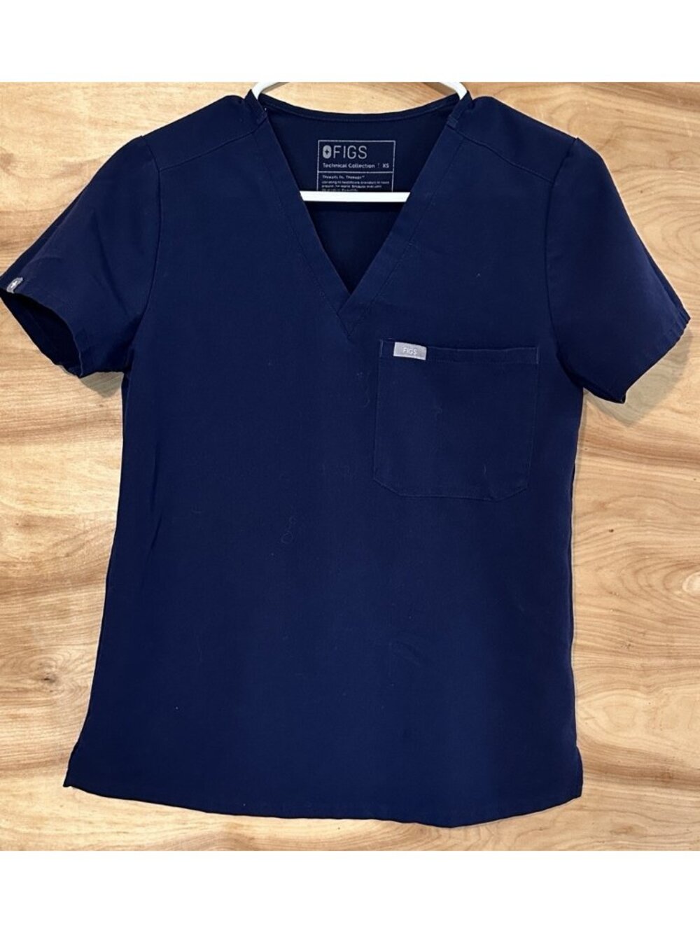 Figs Catarina Scrub Tops Women XS Navy Blue Style # FW1000 Medical Dental